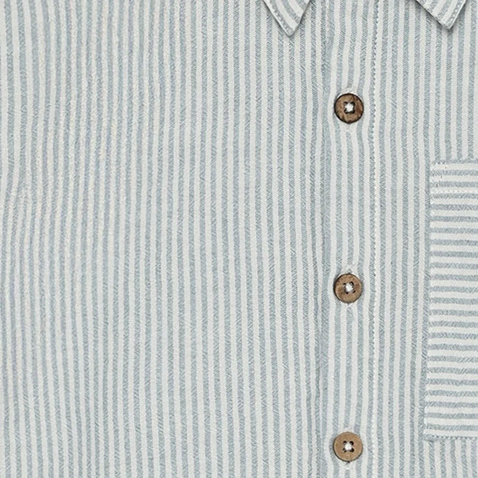 Shirt SS Muslin Stripe shirt