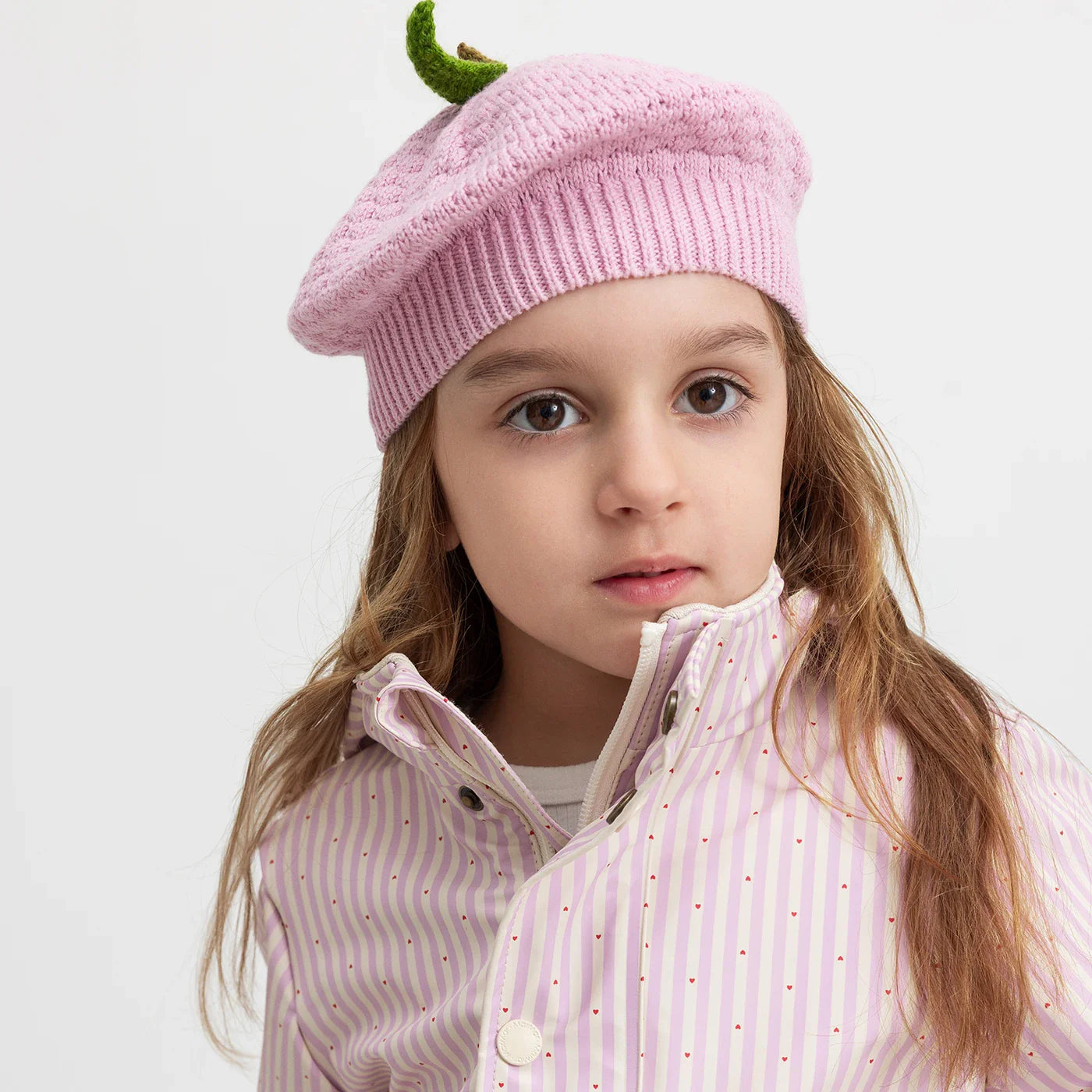 Alexo raspberry Knit beanie