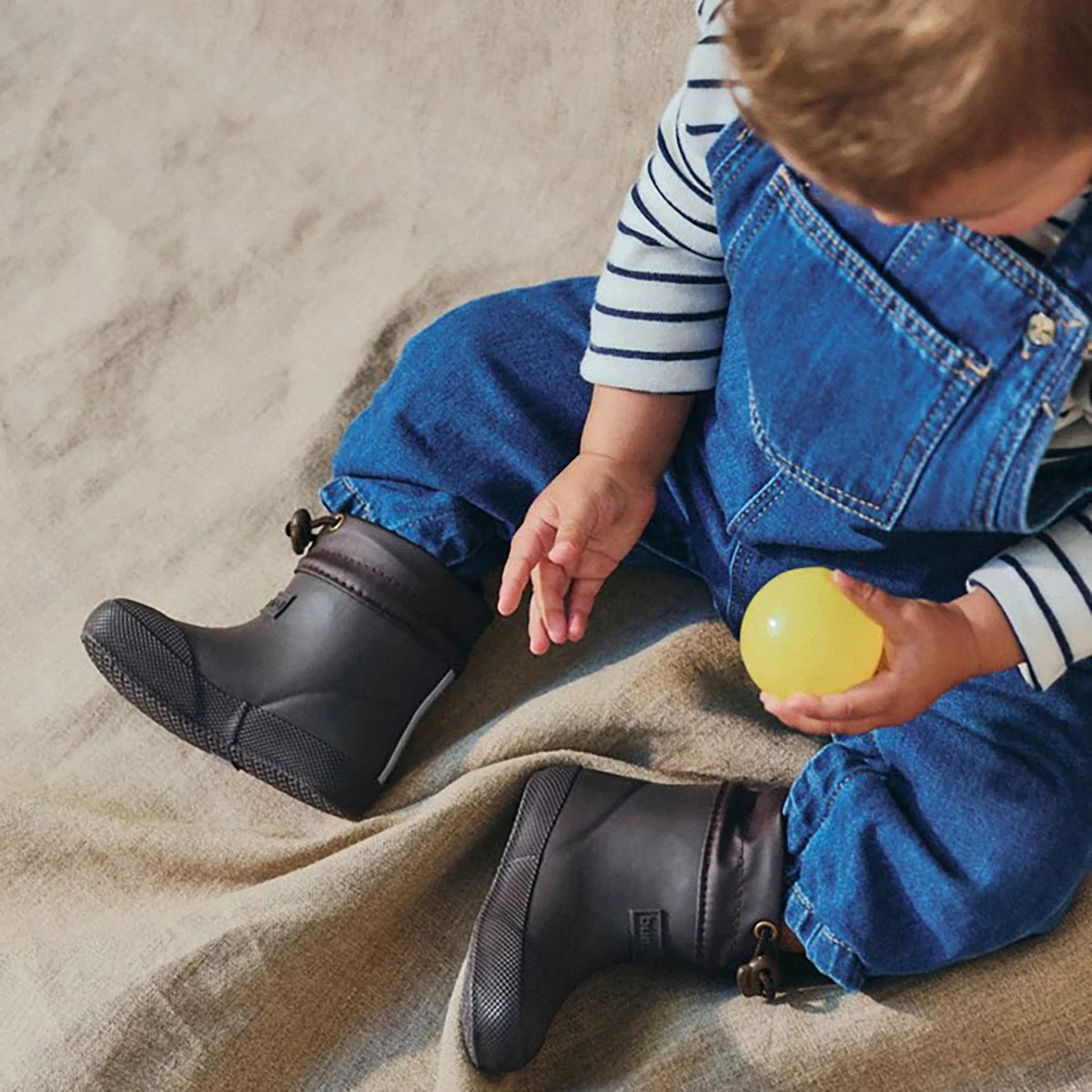 Malik dark brown Rubber boots