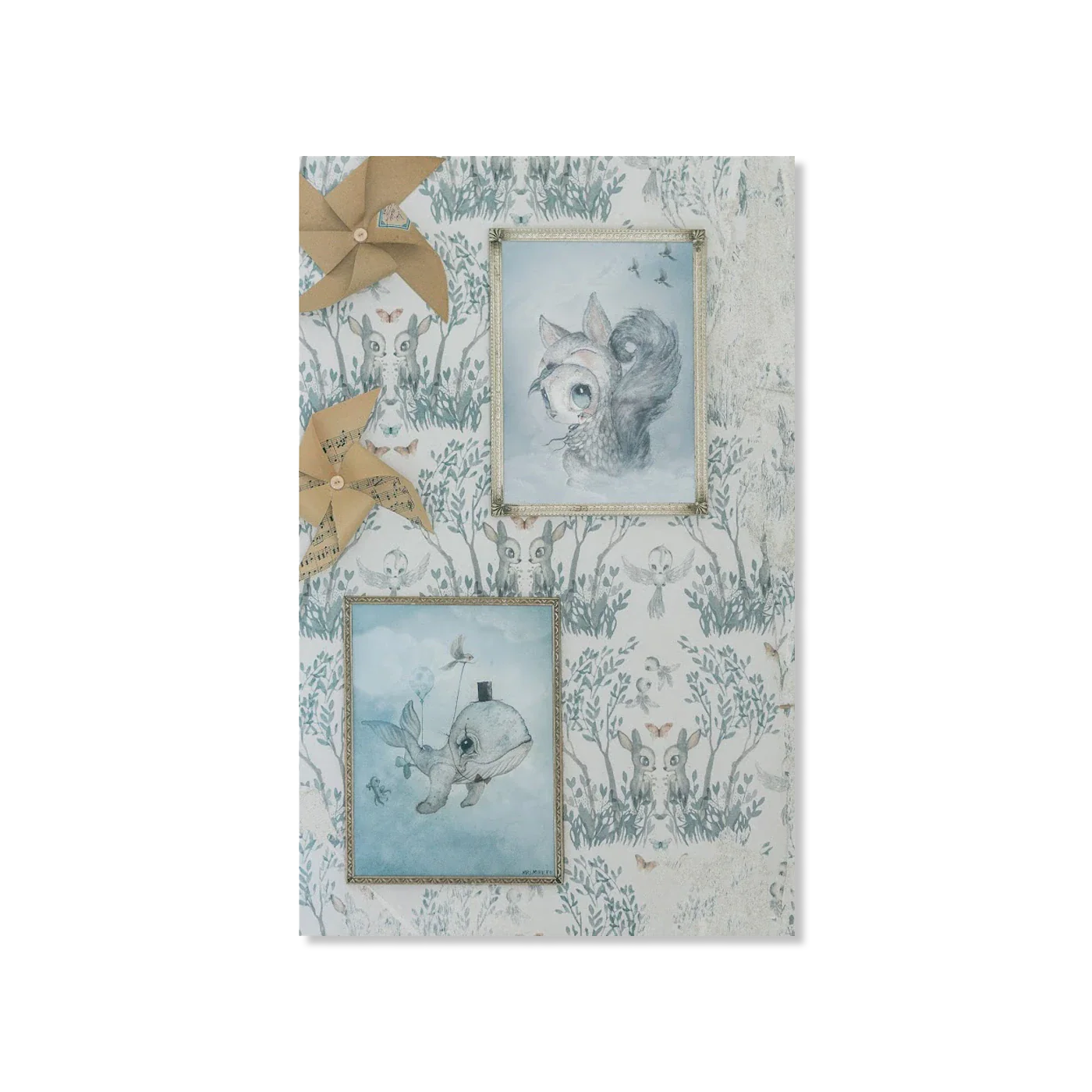 Dear Whalie/Tiny Toffle wall decoration