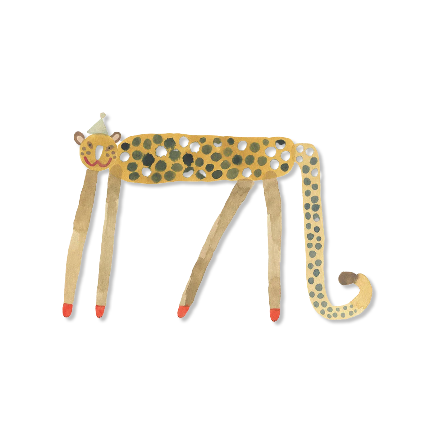 Smiling Leopard Elvis wall decoration
