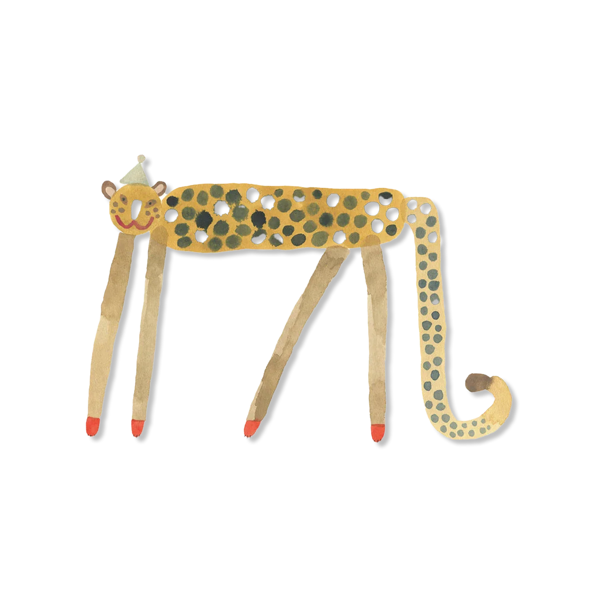 Smiling Leopard Elvis wall decoration