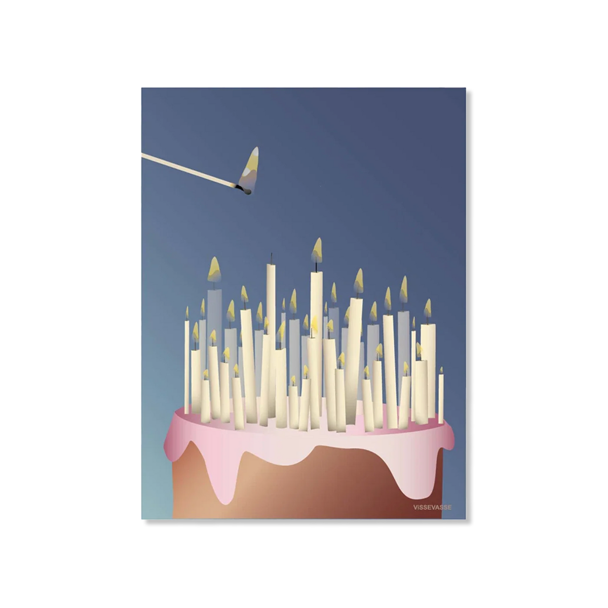CAKE WITH CANDLES birthday