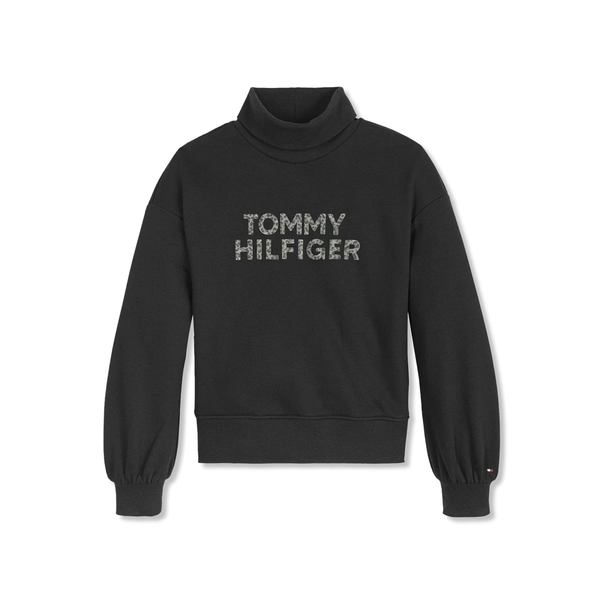 Organic sweatshirt m. turtleneck