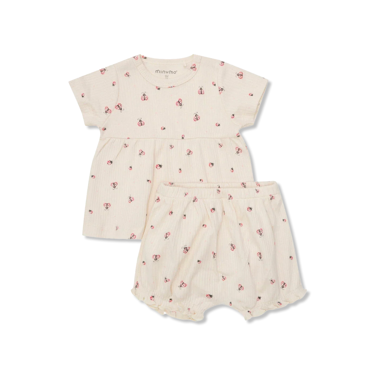 Organic 2-pak rib shorts set