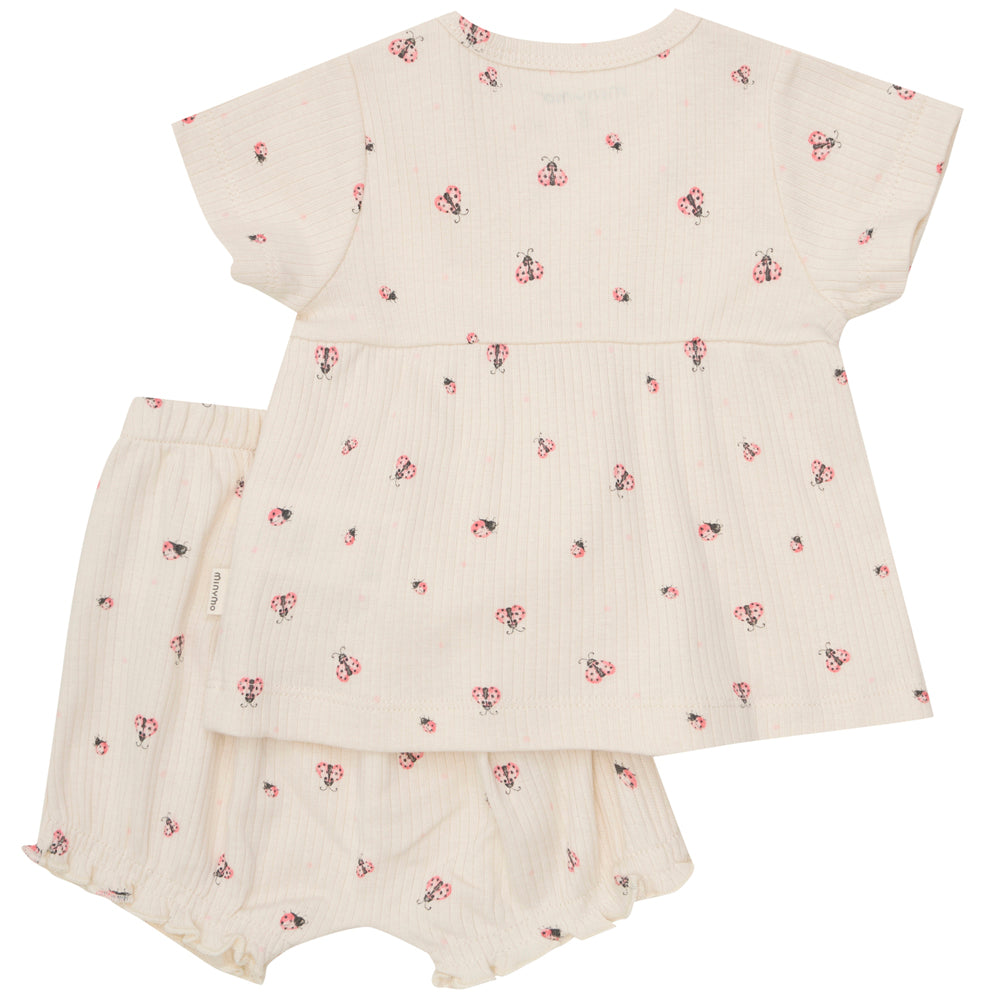Organic 2-pak rib shorts set
