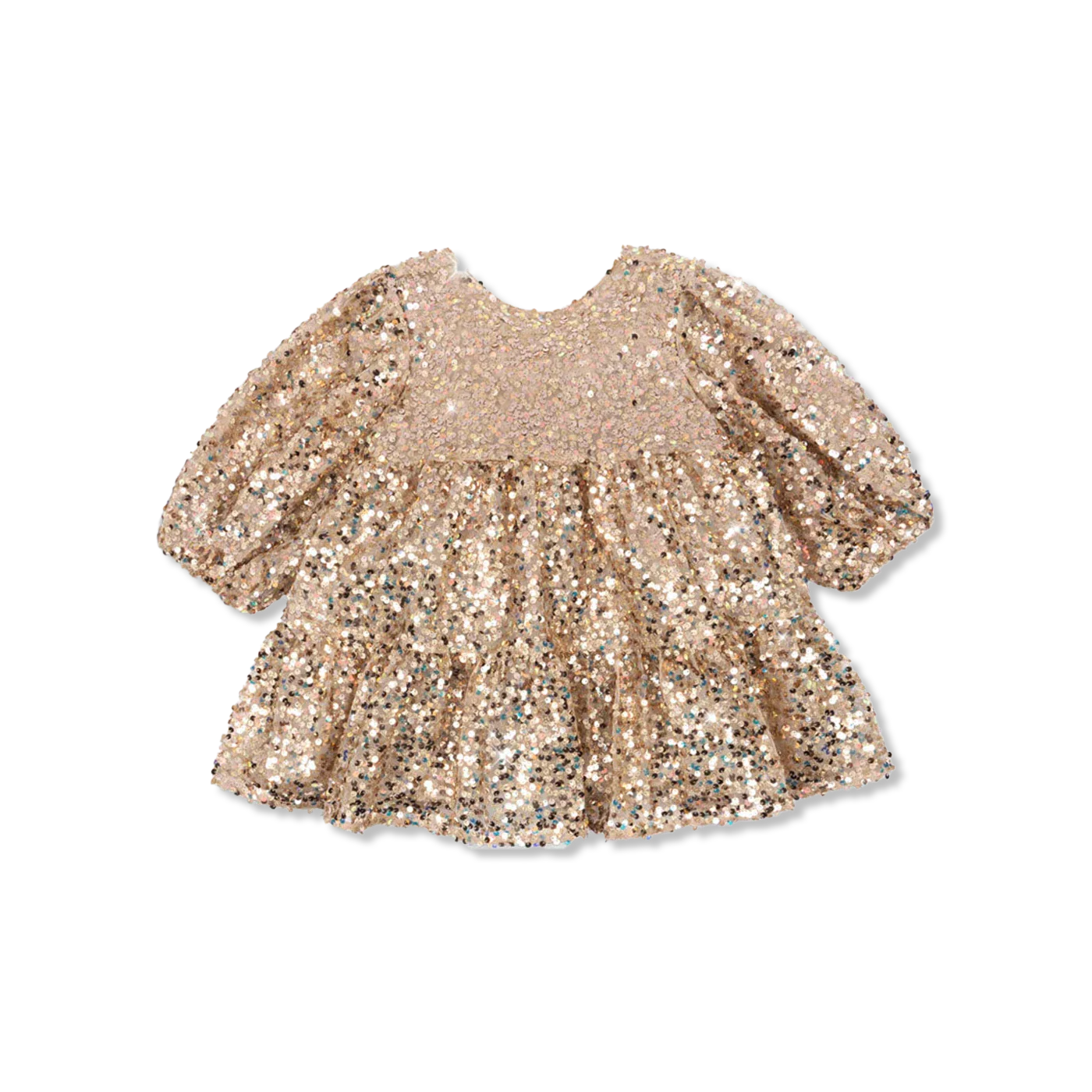 LILA SEQUINS BOW dress