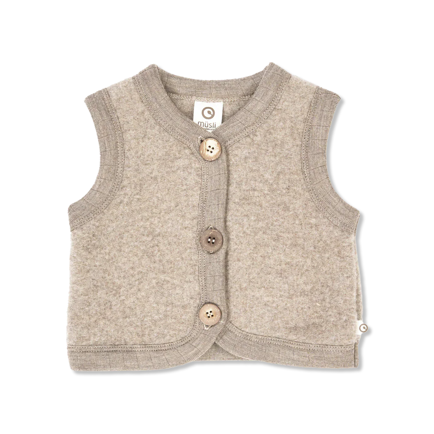 Woolly uldfleece waistcoat