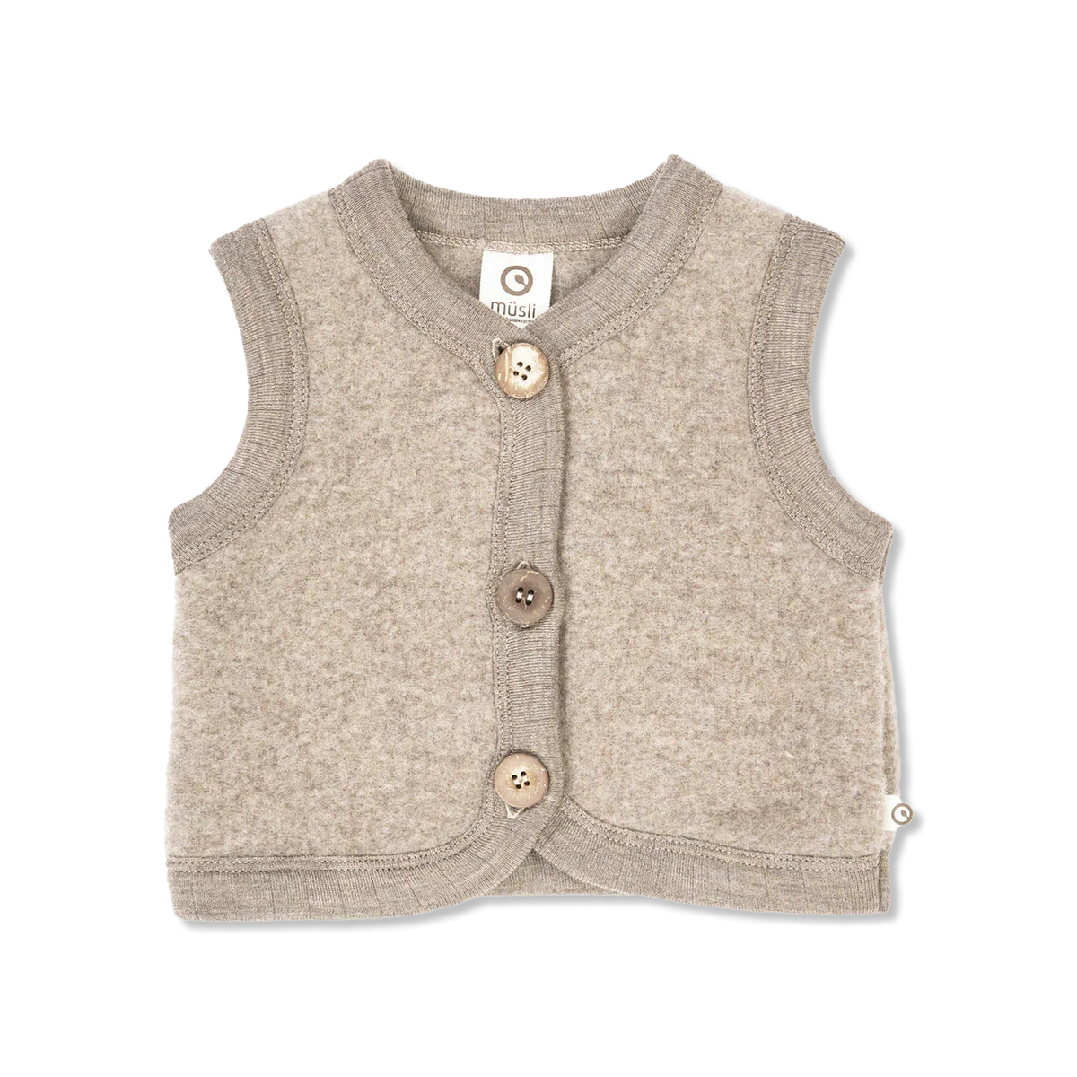 Woolly uldfleece waistcoat