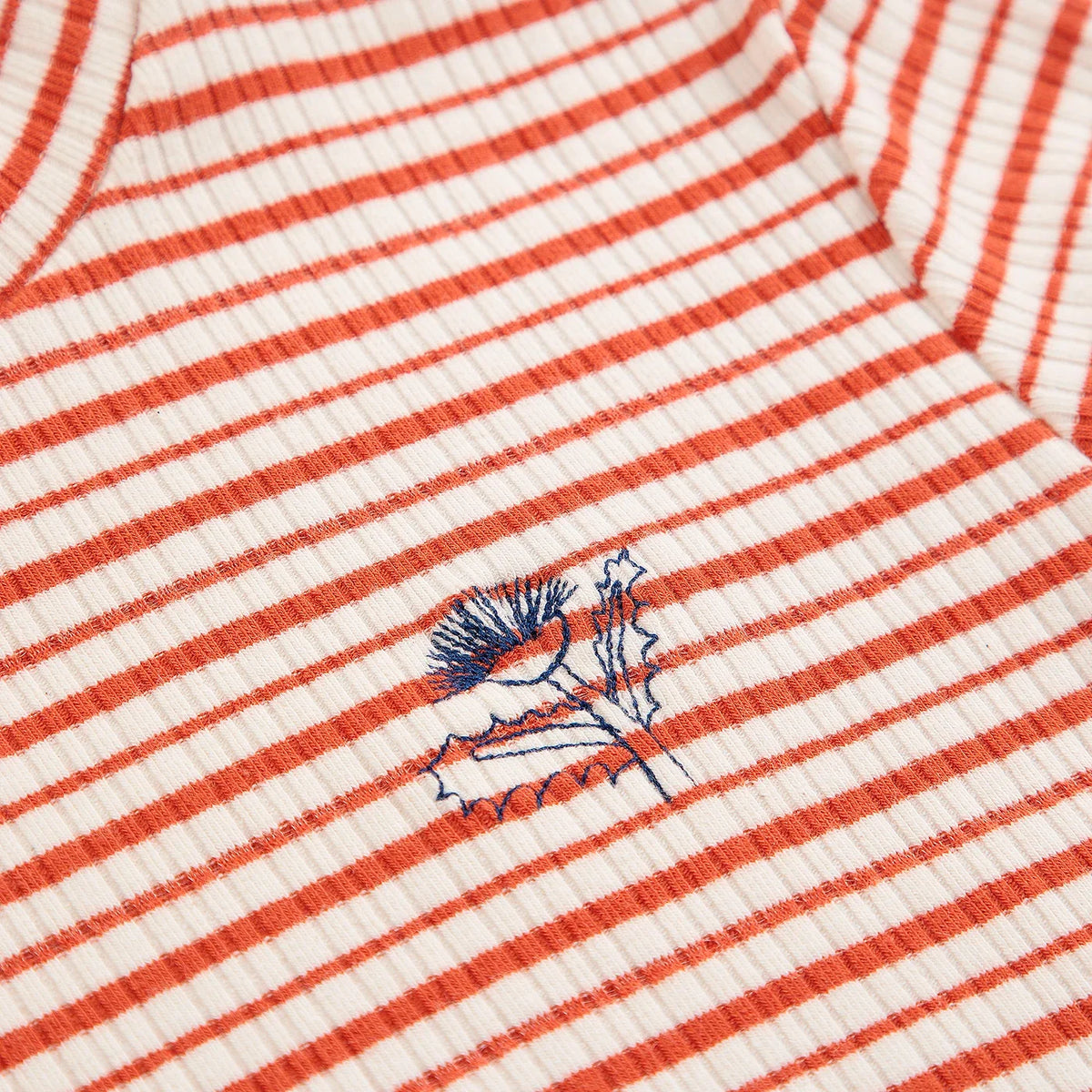 Energy flower stripe T-shirt