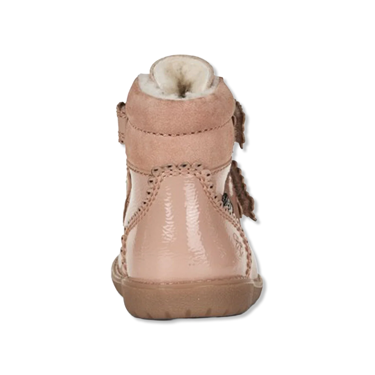 Rabbit scallop dusty rose Winter boots