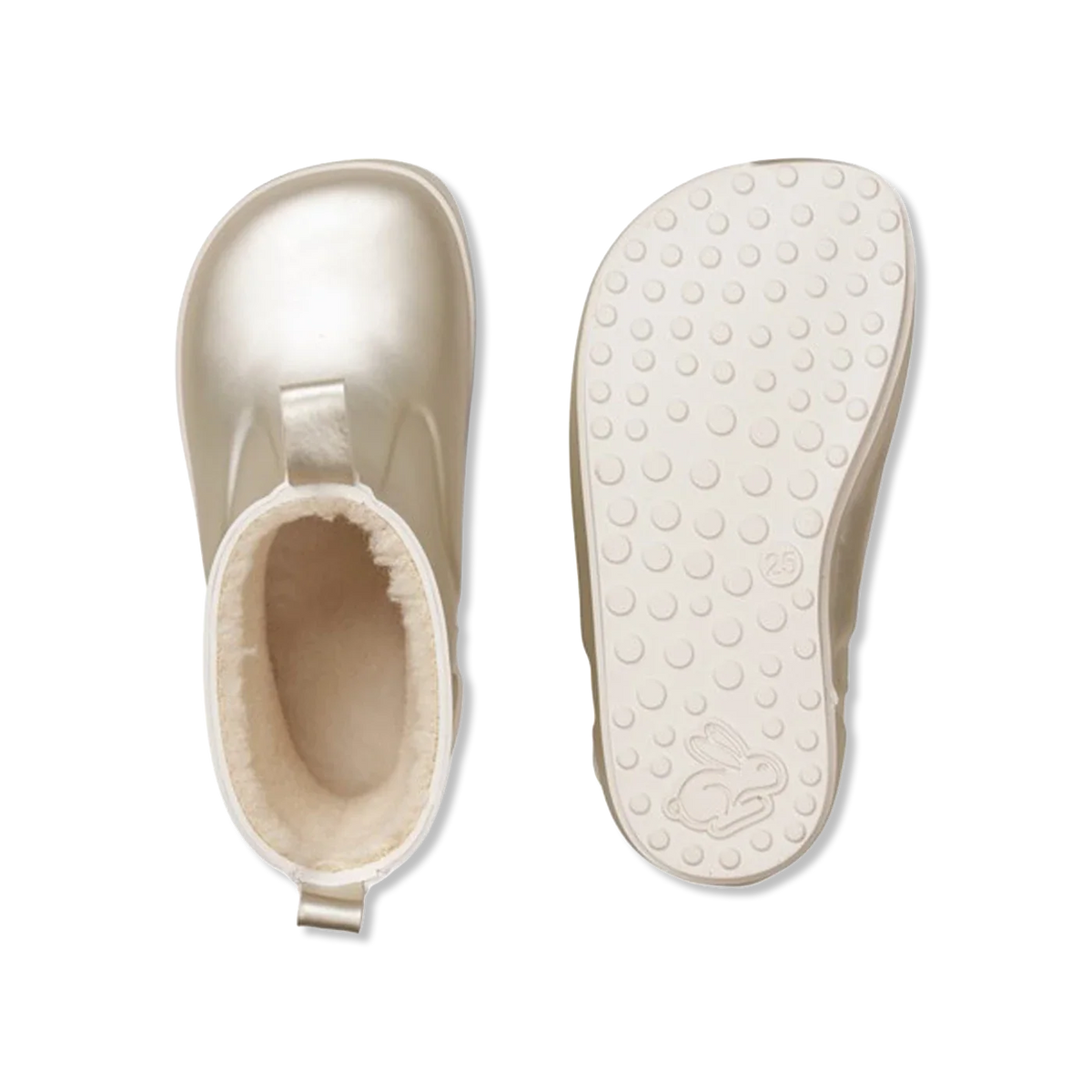 Rain golden Rubber boots