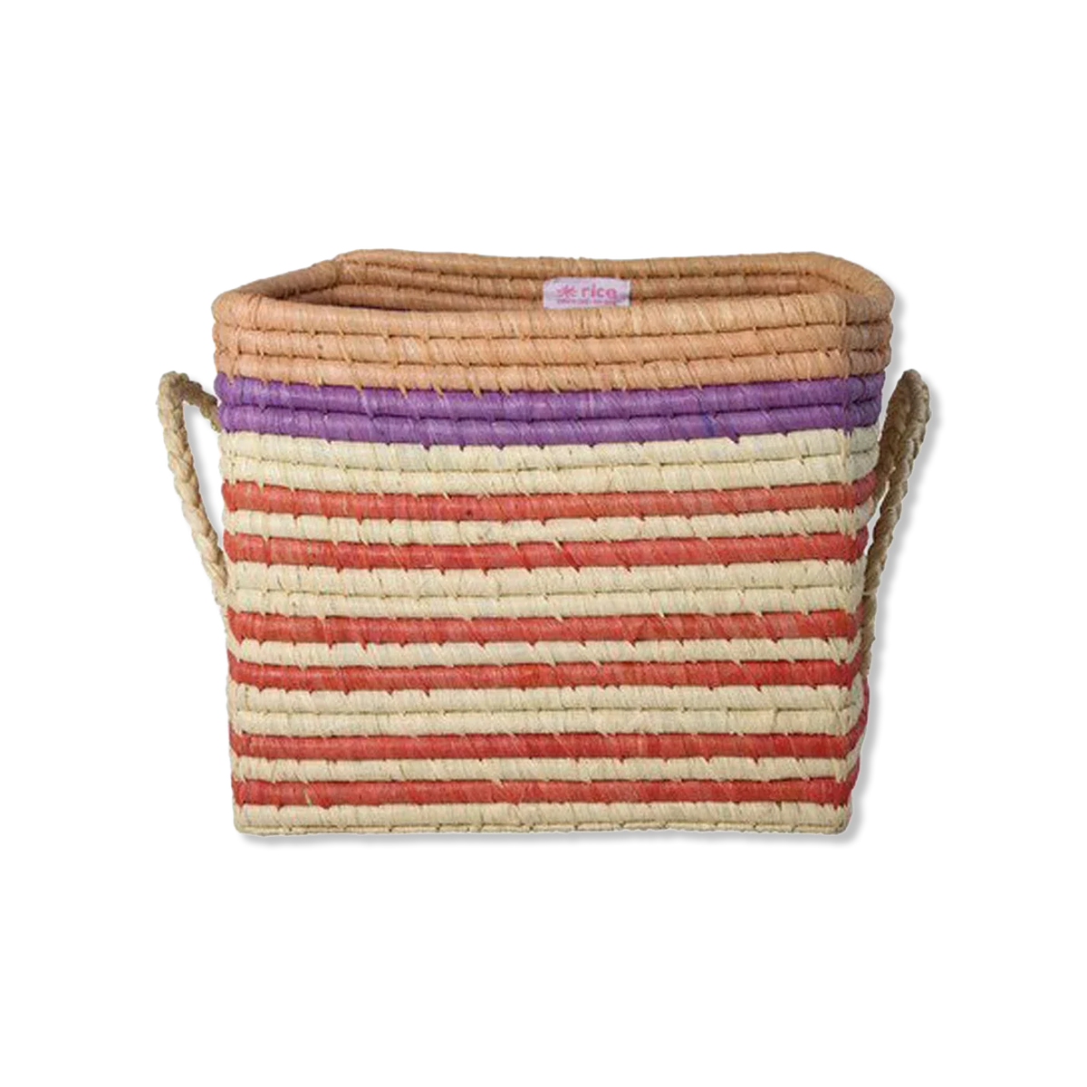 Raffia square Basket
