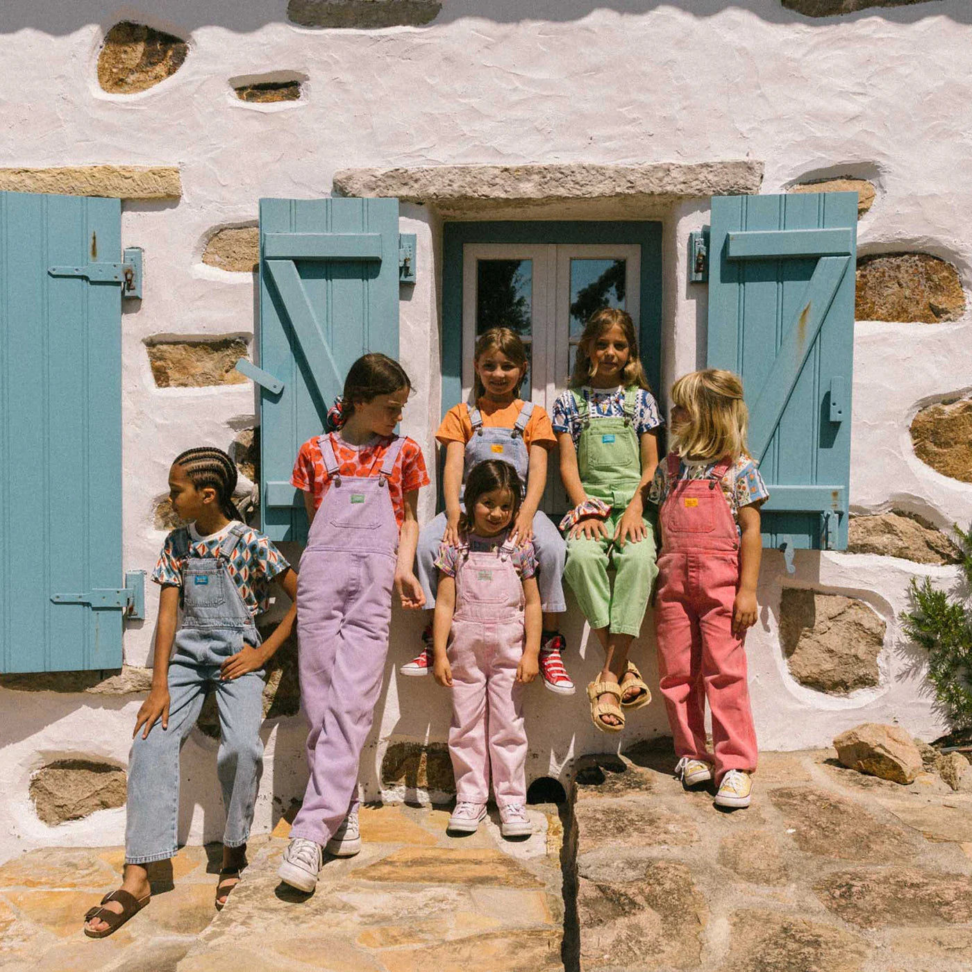 Denim overalls pants