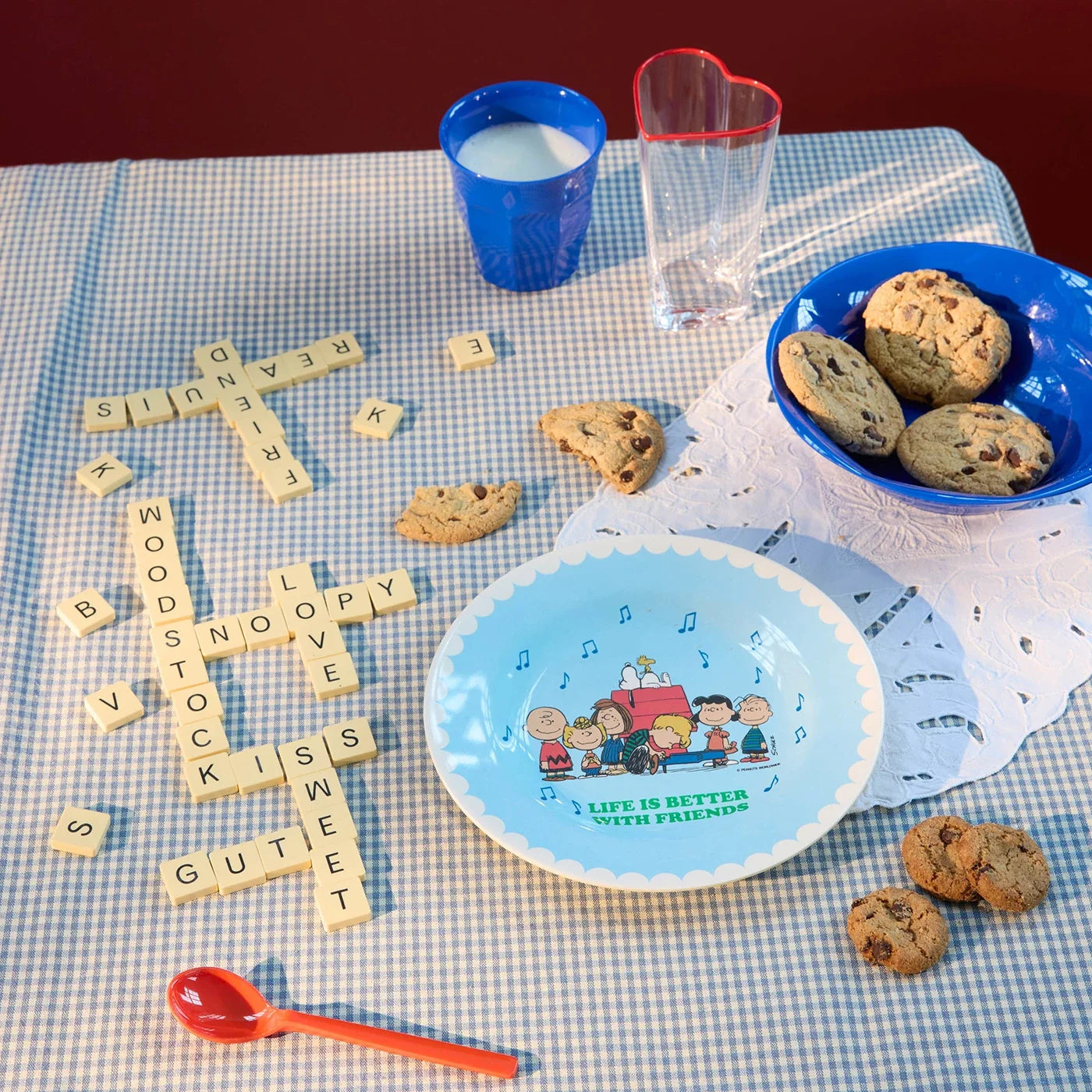 Melamine snoopy Plate