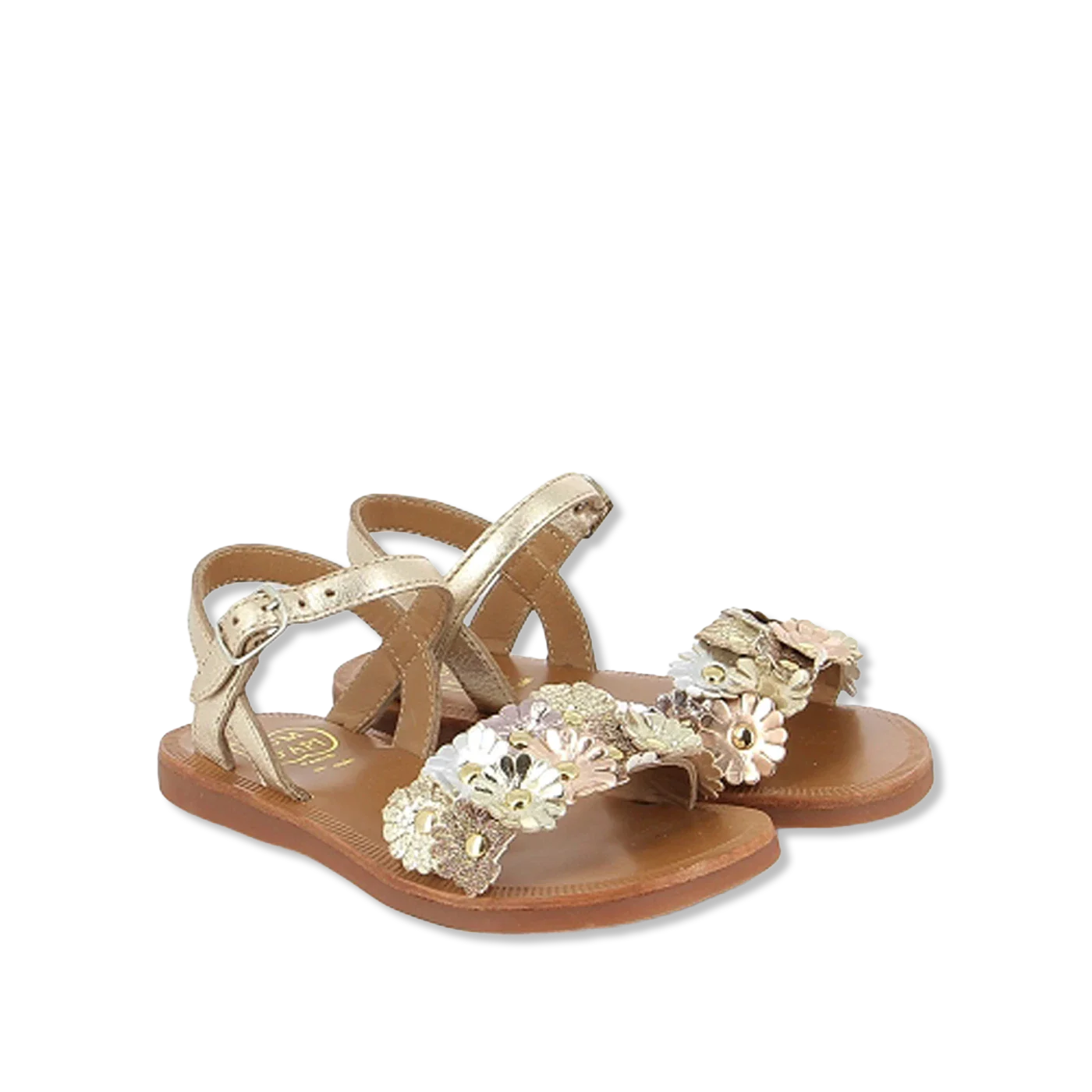 Plagette multi flo Open sandal