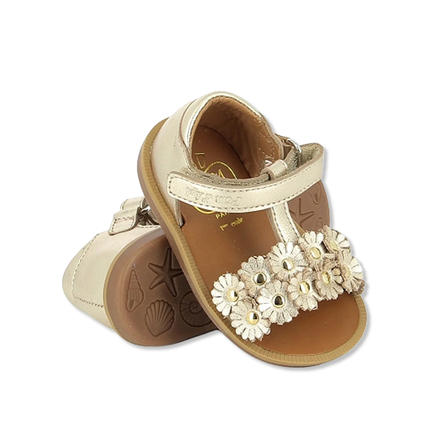 Poppy flowers Open sandal