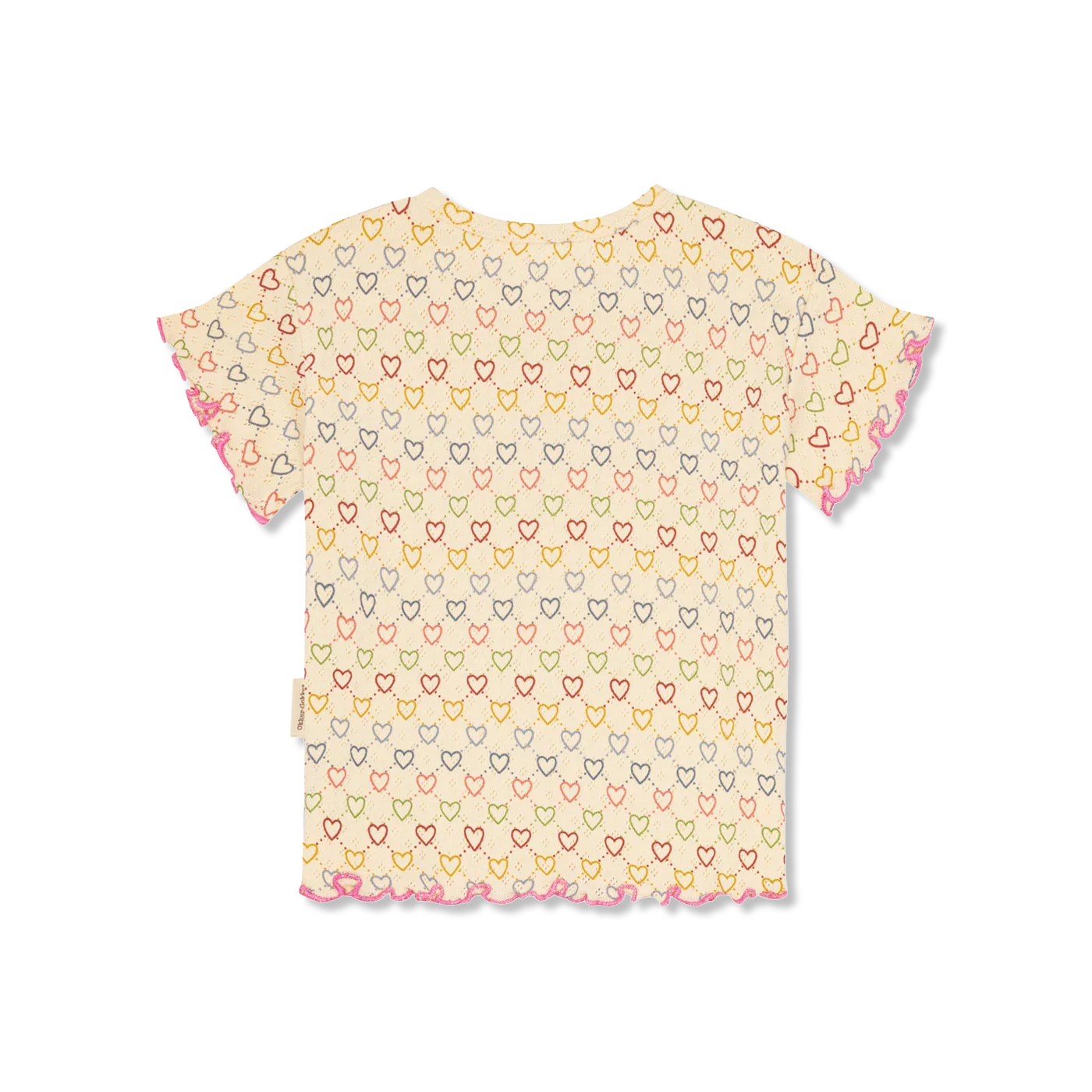 Pointelle hearts t-Shirt