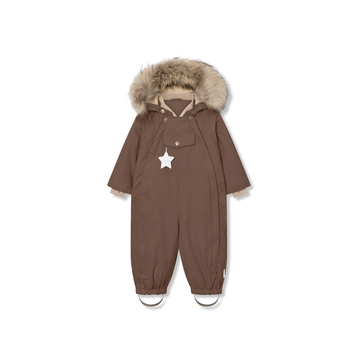 Buy Mini a ture Matwisti fleece Snowsuit - chestnut brown