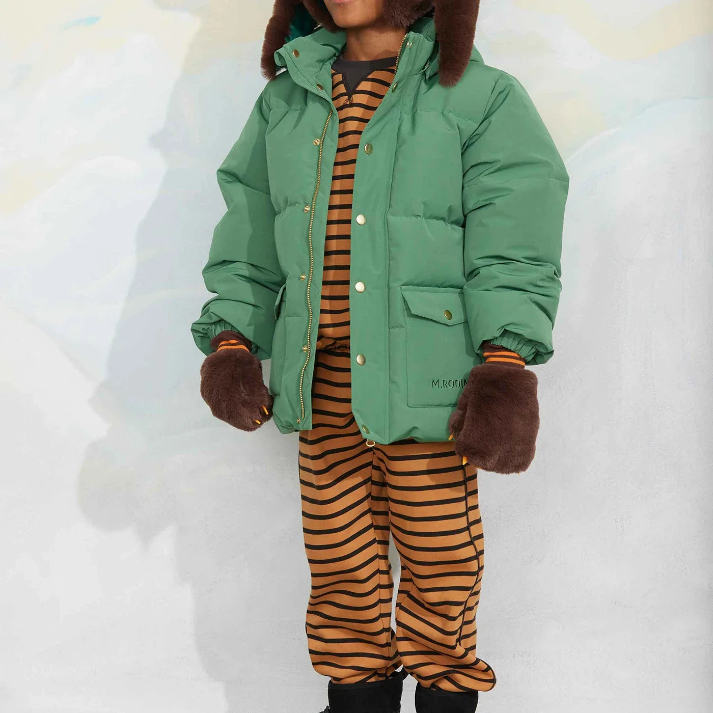 Solid heavy puffer Winter jacket