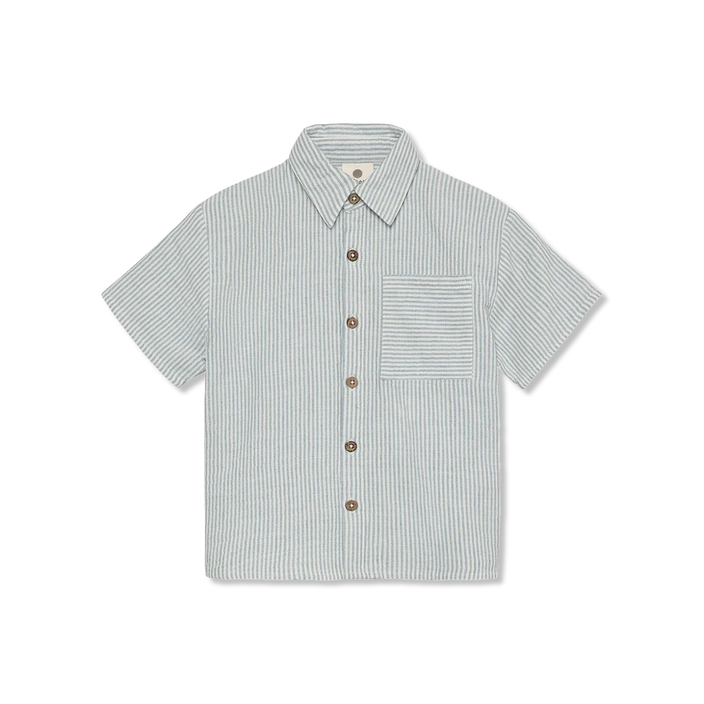 Shirt SS Muslin Stripe shirt