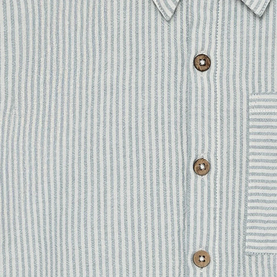 Shirt SS Muslin Stripe shirt