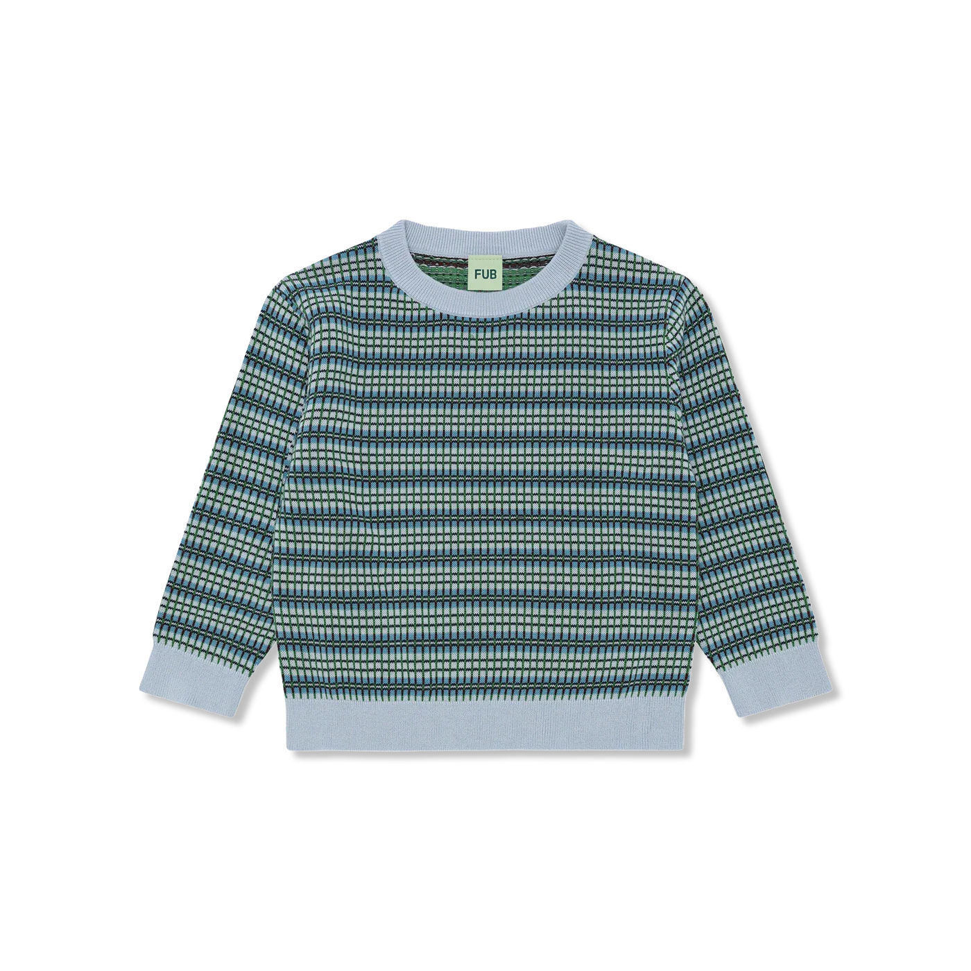 Checked Crew lS T-shirt