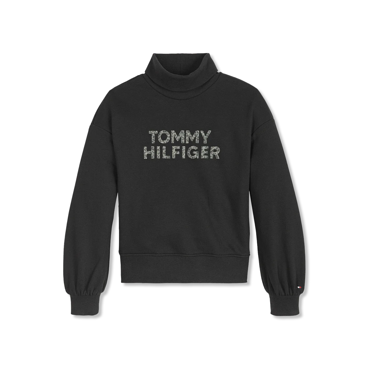 Organic sweatshirt m. turtleneck