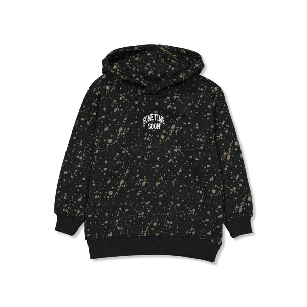 Sometime Soon Jazzy Sweatshirt in Black Cotton Blend