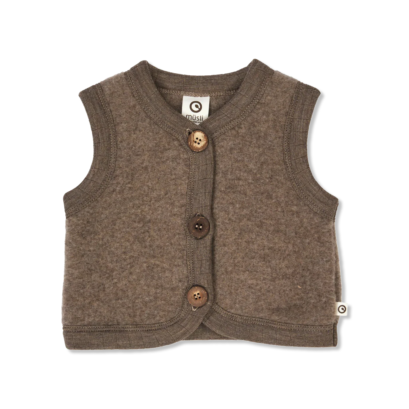 Woolly uldfleece waistcoat