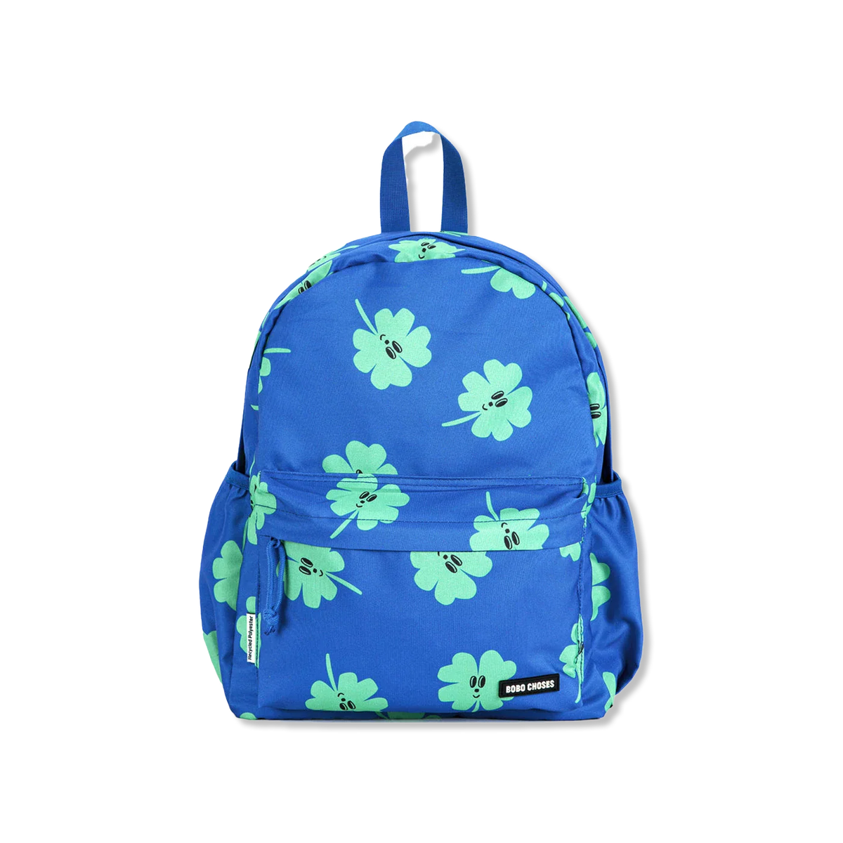 Bobo Choses Clover AOP Backpack in Blue Recycled Polyester
