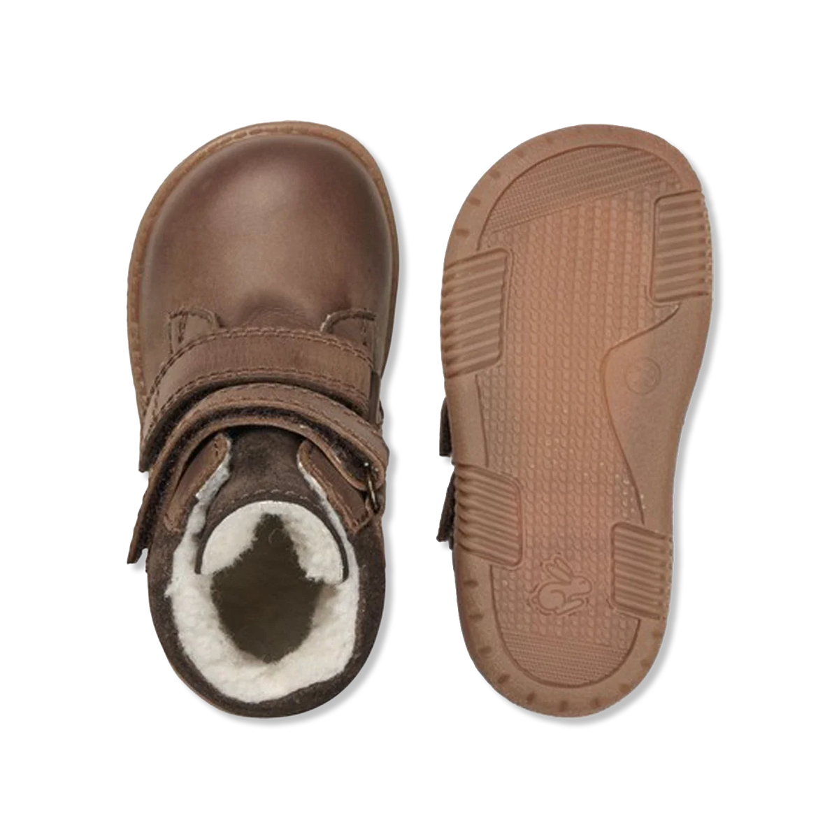 Rabbit dark brown Winter boots