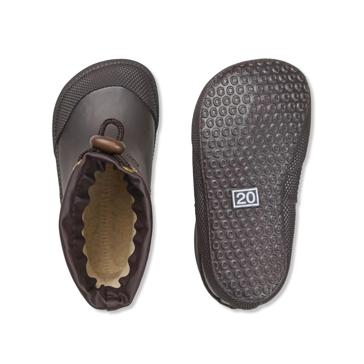 Malik dark brown Rubber boots