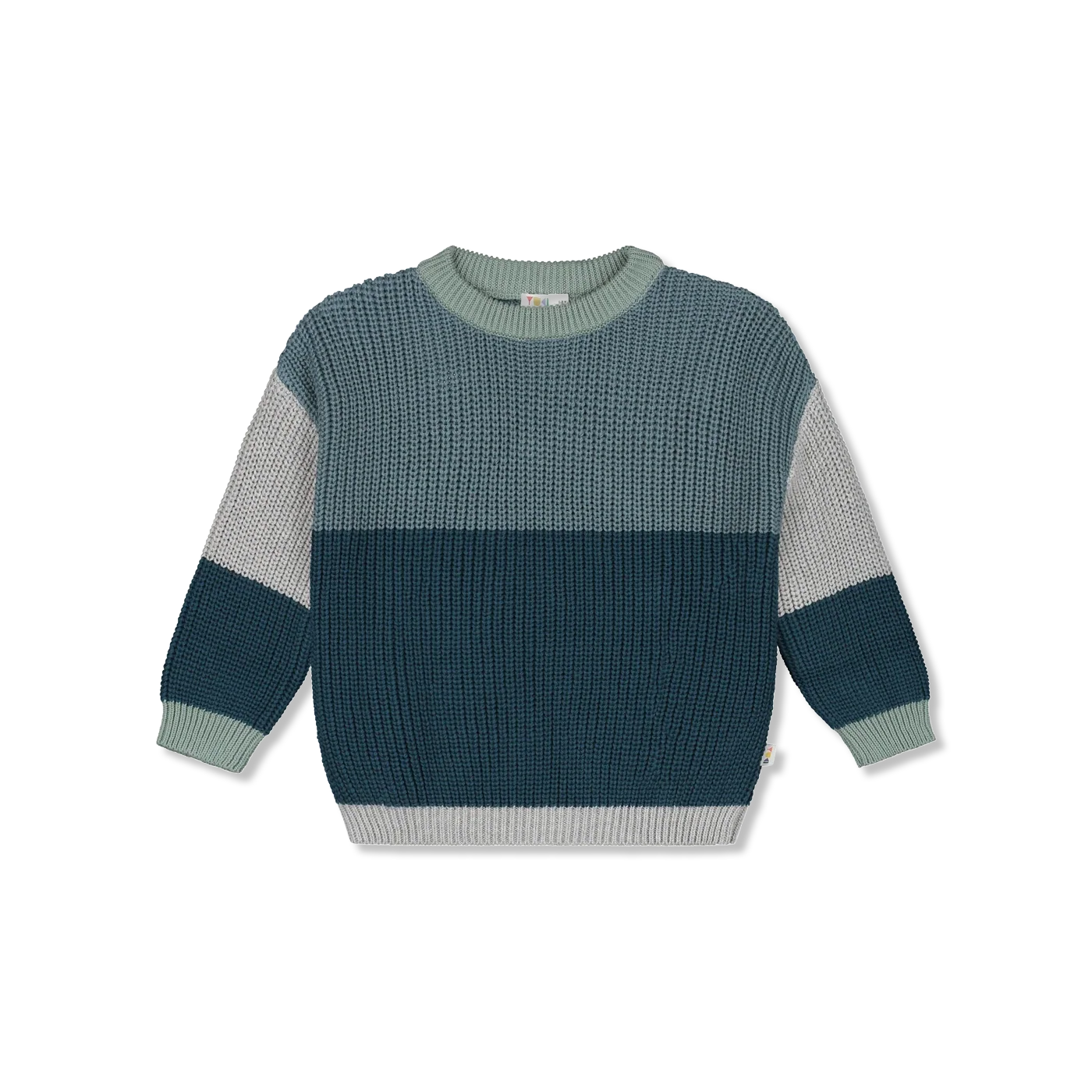 Color block sweater Knitted sweater