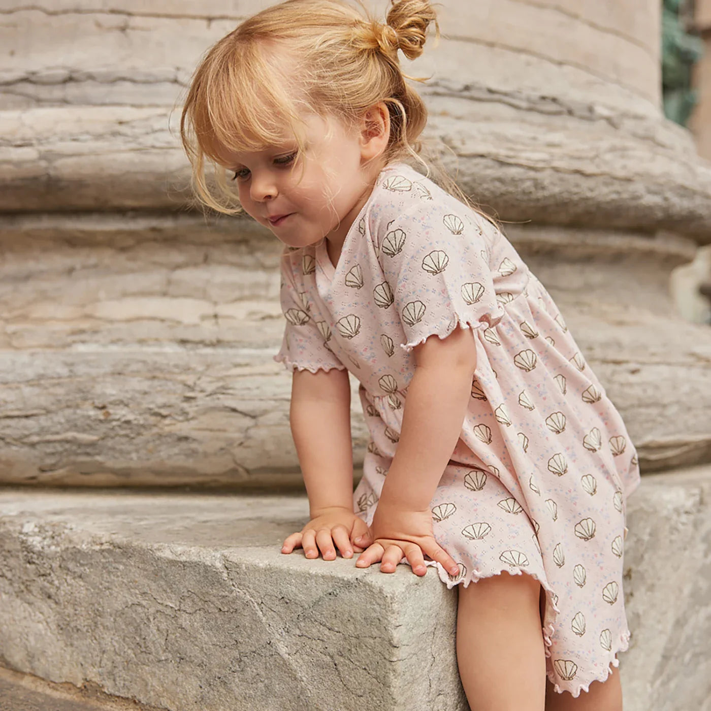 Pointelle bow Dress
