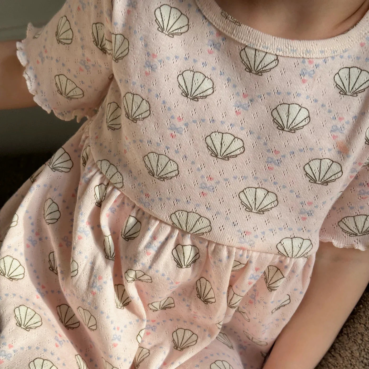 Pointelle bow Dress