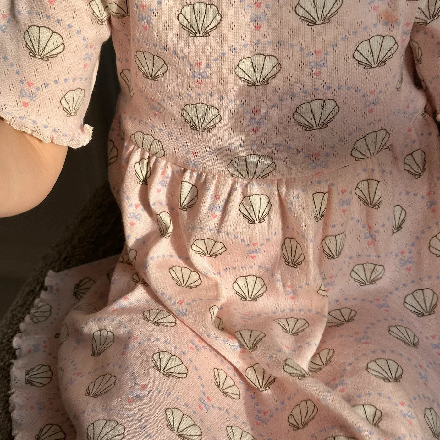 Pointelle bow Dress
