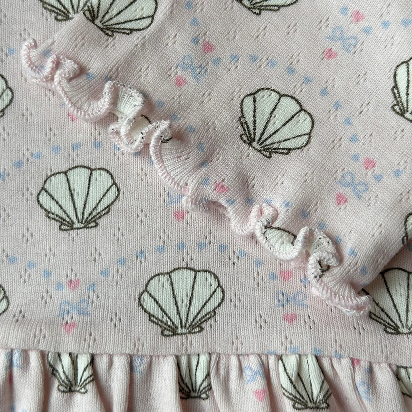 Pointelle bow Dress