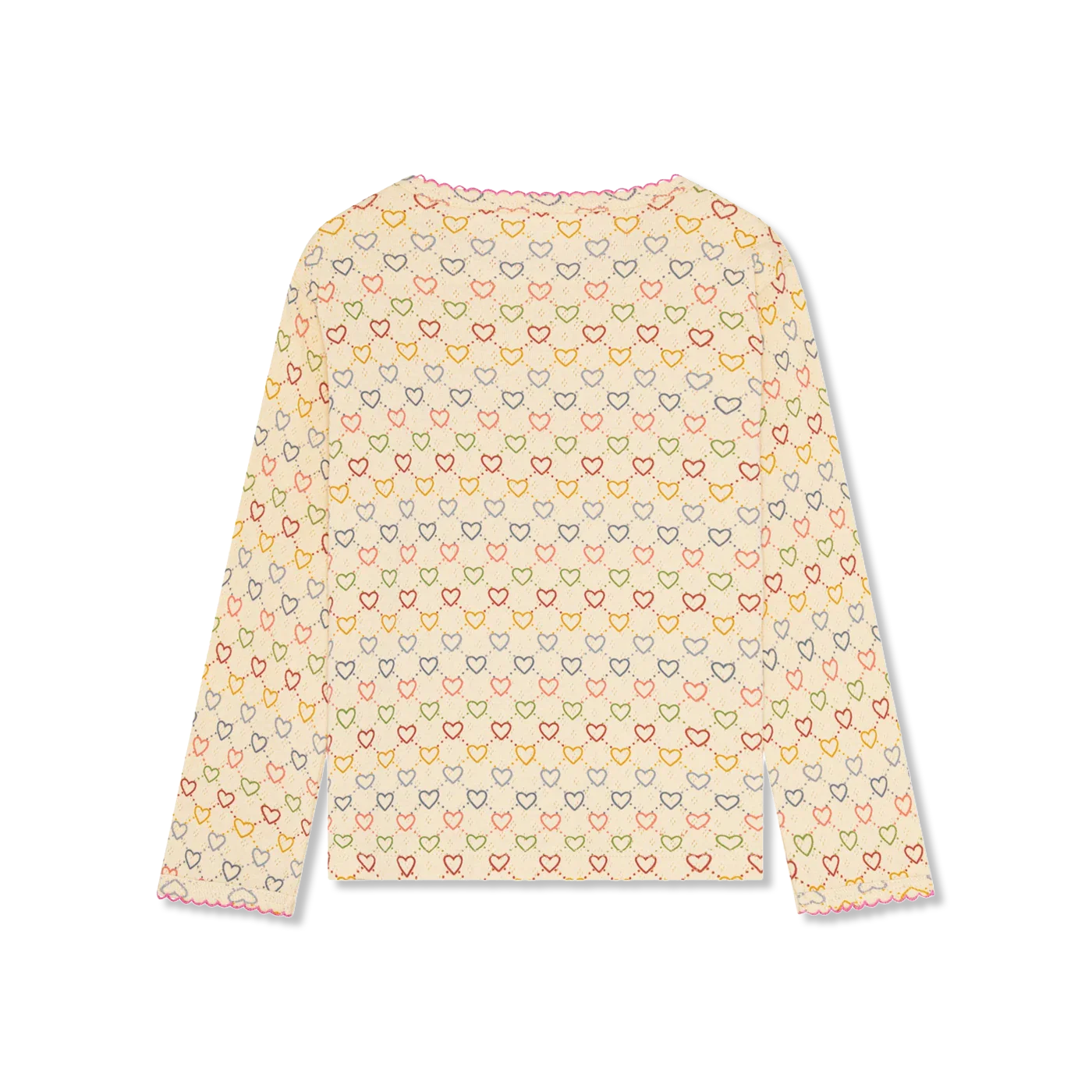 Pointelle hearts Blouse