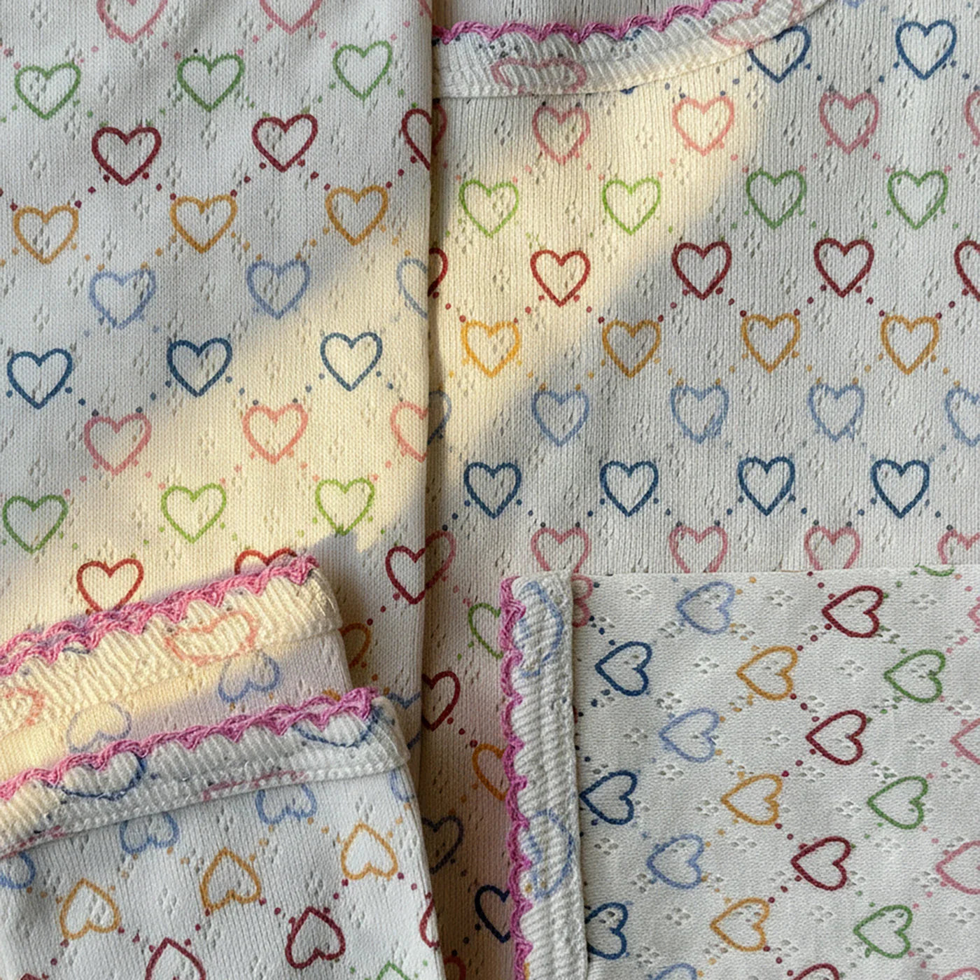 Pointelle hearts playtime