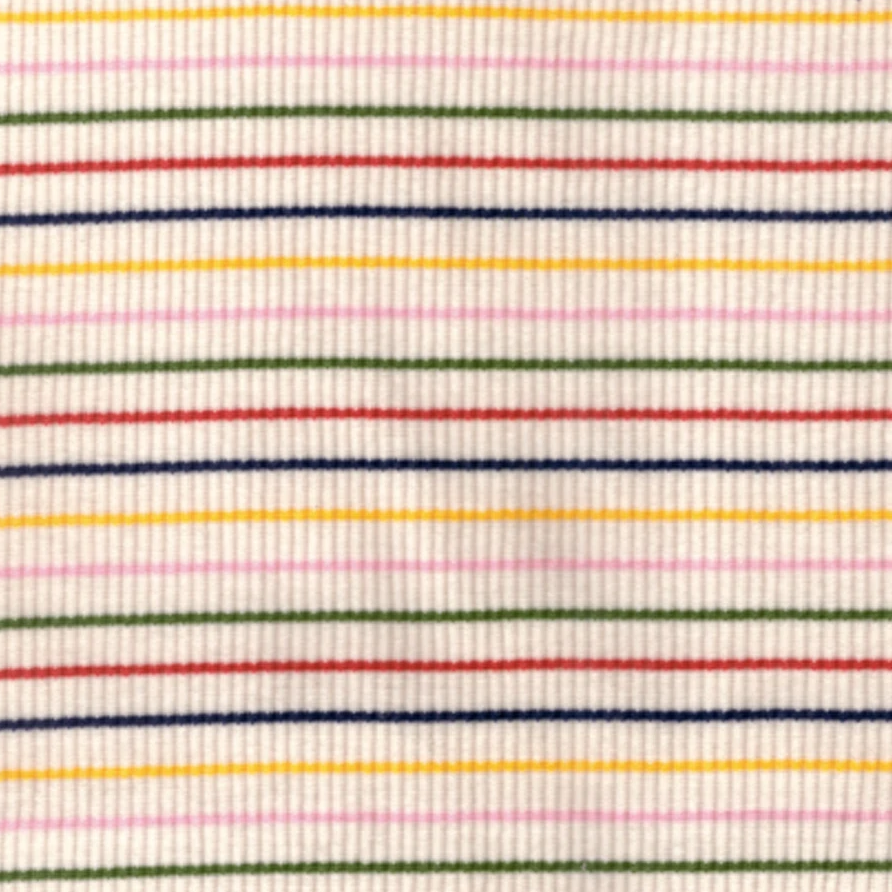Rib  rainbow Blouse