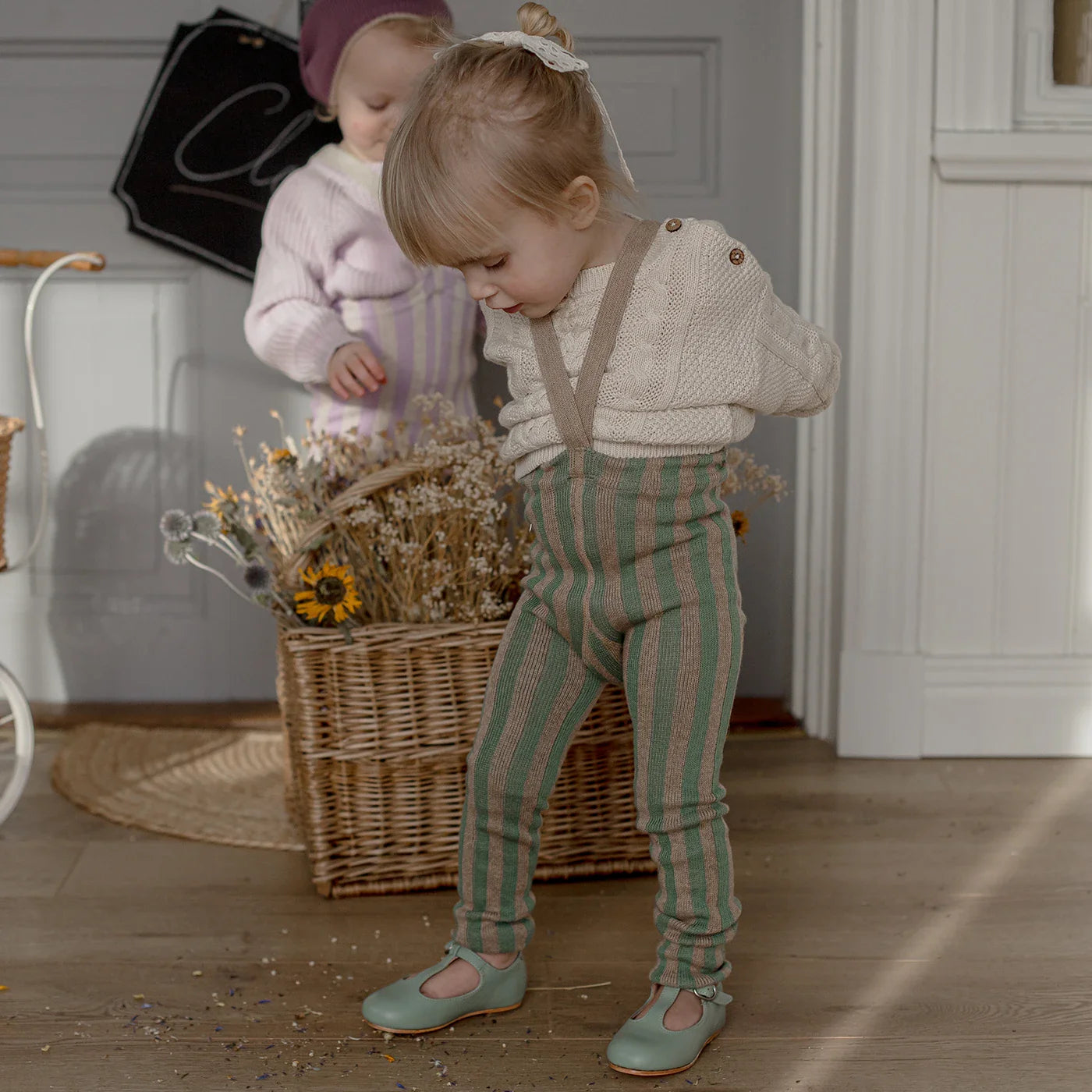 Footless cotton tights playtime