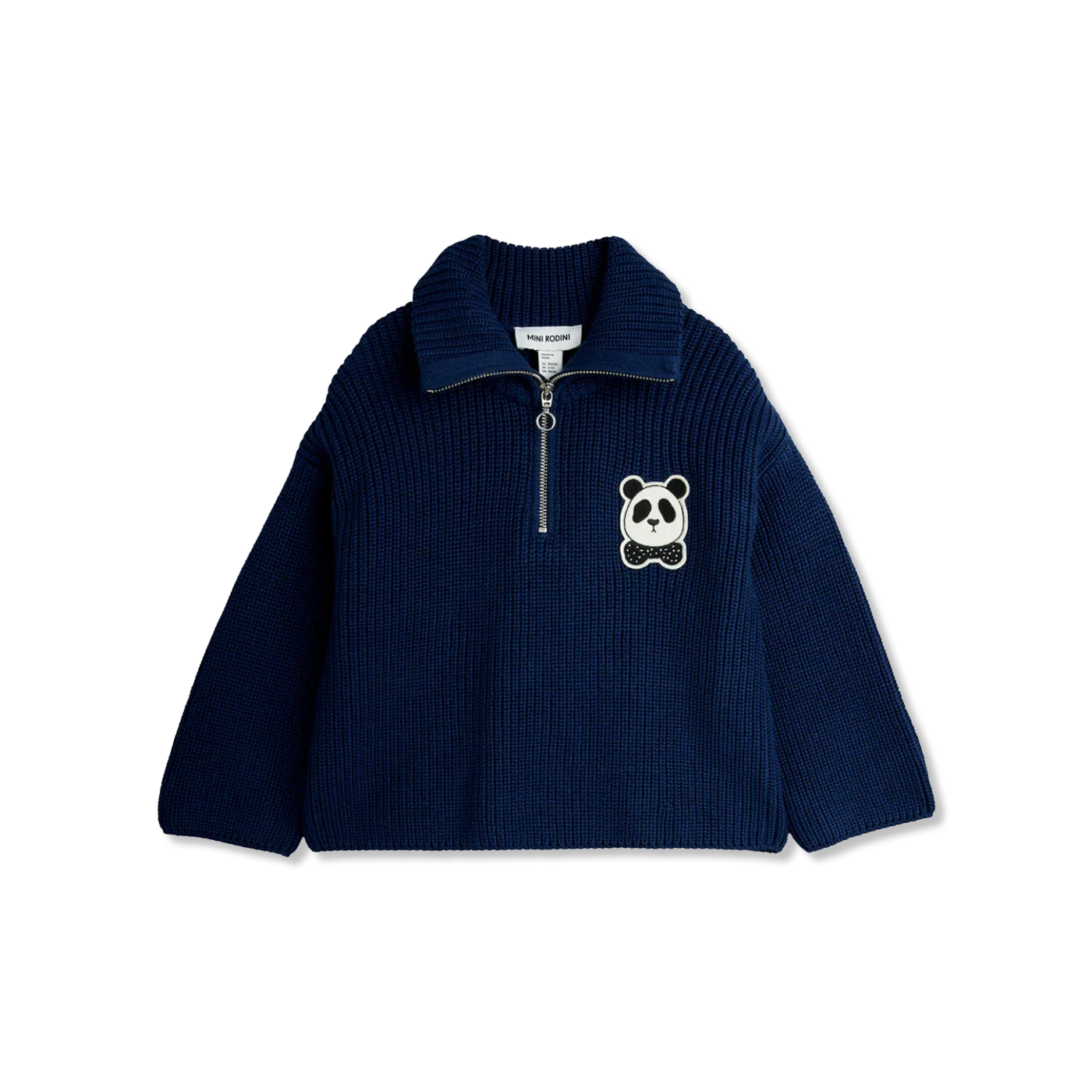 Panda patch zip jacket
