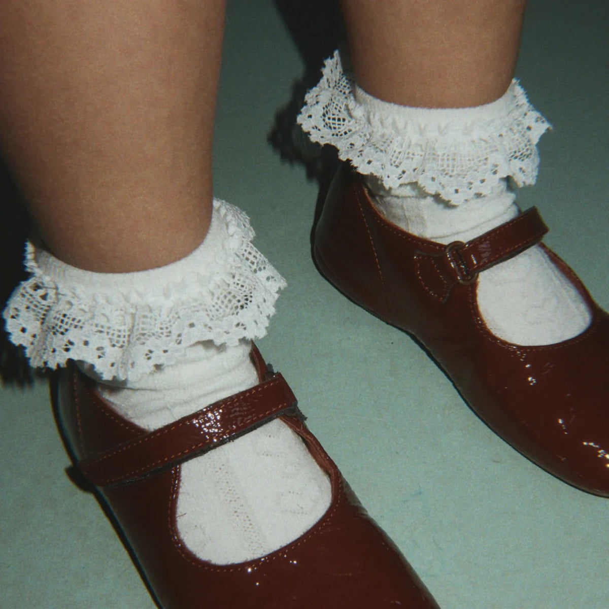 Pointelle frill Socks