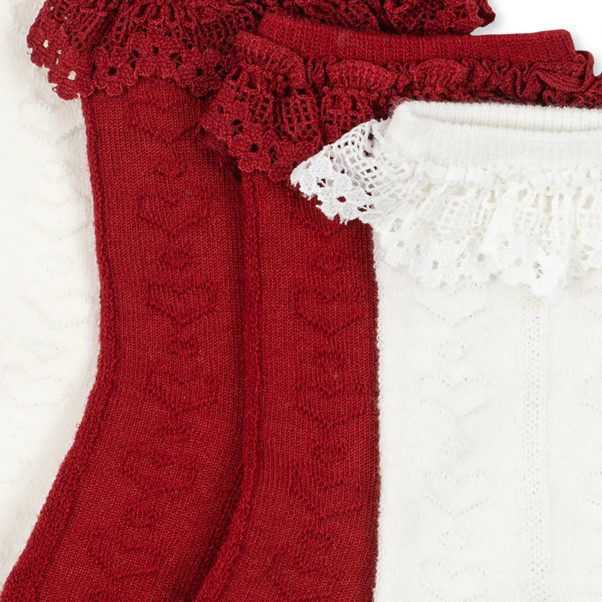 Pointelle frill Socks